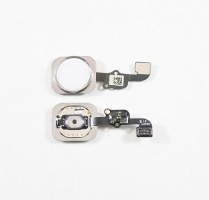 Картинка Шлейф iPhone 6S на кнопку HOME в сборе Серебро от магазина NBS Parts