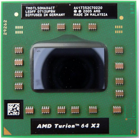 Детальная картинка AMD Turion 64 X2 Mobile technology TL-50 TMDTL50HAX4CT (Я095) от магазина NBS Parts