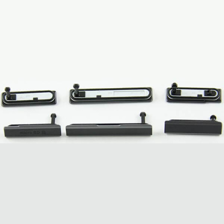 Детальная картинка Набор заглушек (USB+MicroSD) Sony C6903 (Z1) Черный от магазина NBS Parts