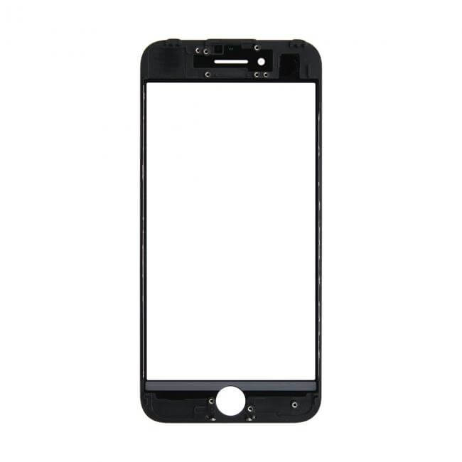 Картинка Стекло iPhone 7 + рамка + ОСА черное от магазина NBS Parts