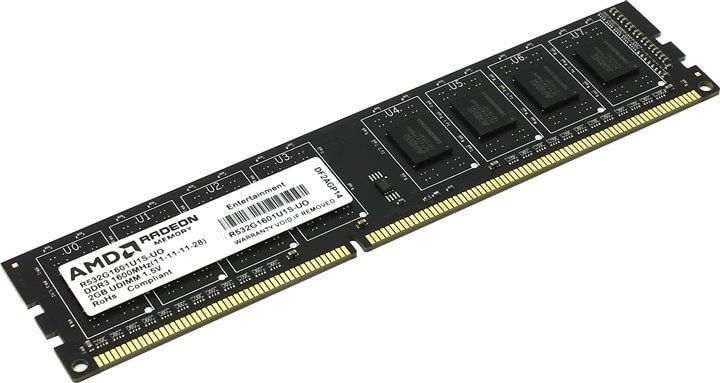 Картинка Память DDR3 DIMM 4Gb 1600MHz CL11 1.5V AMD (R534G1601S1S-U) от магазина NBS Parts
