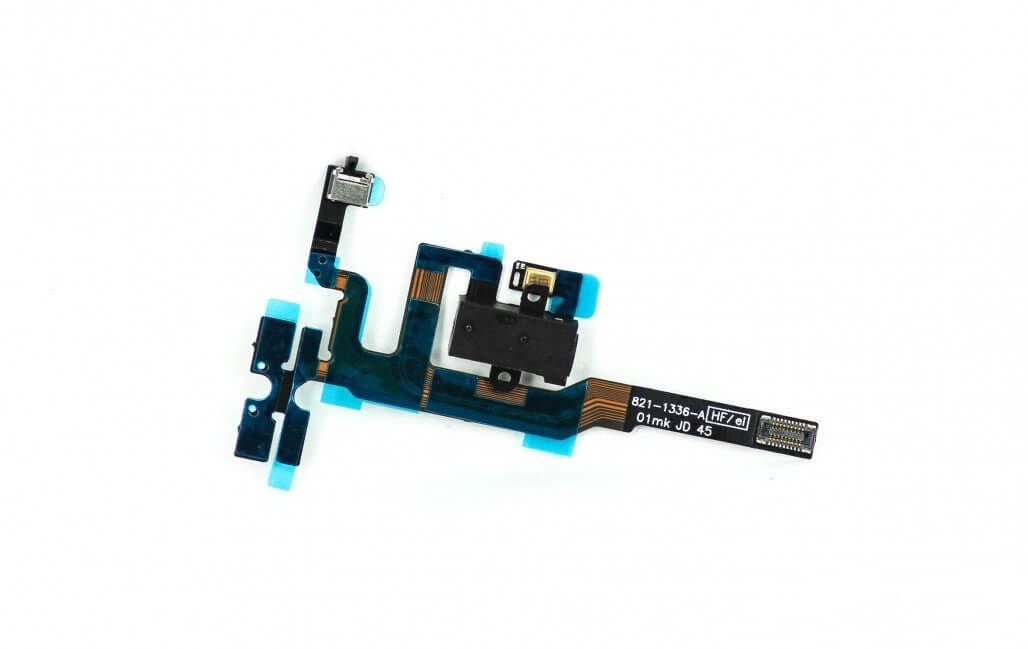 Картинка Шлейф iPhone 4S на разъем гарнитуры Черный от магазина NBS Parts