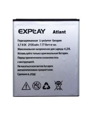 Картинка АКБ Explay Atlant 2100Mah 3.7V от магазина NBS Parts Картинка АКБ Explay Atlant 2100Mah 3.7V от магазина NBS Parts