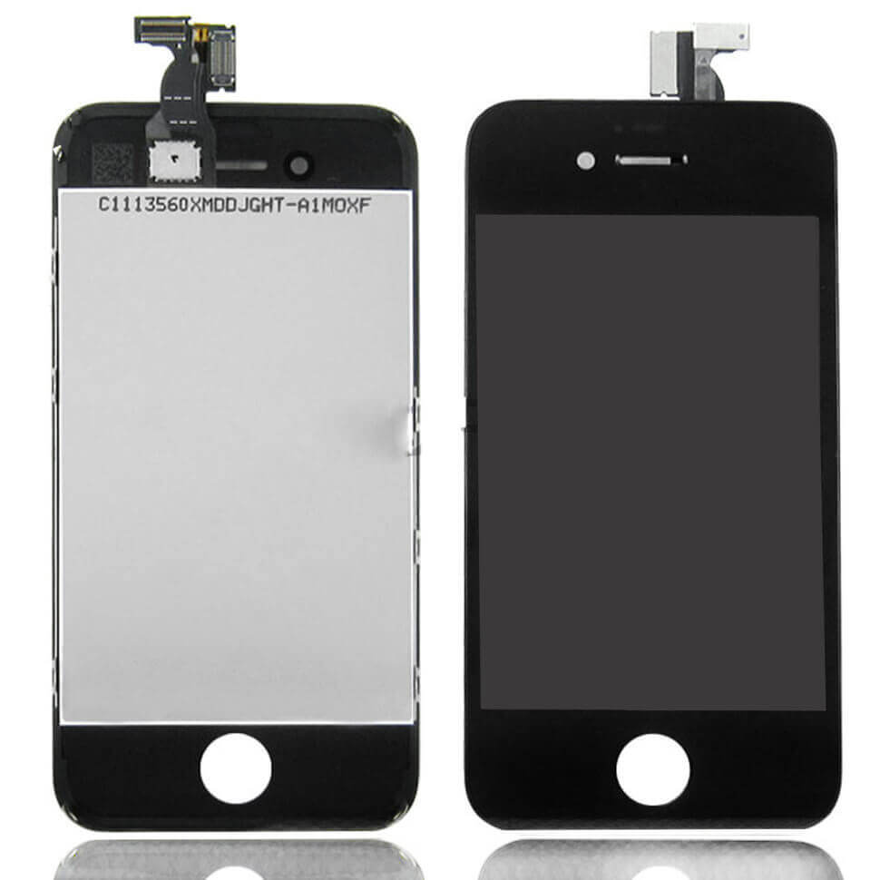 Картинка Дисплей iPhone 4s + тачскрин черный с рамкой ААА от магазина NBS Parts