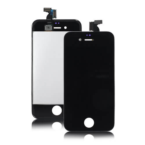 Картинка Дисплей iPhone 4 + тачскрин черный с рамкой ААА от магазина NBS Parts