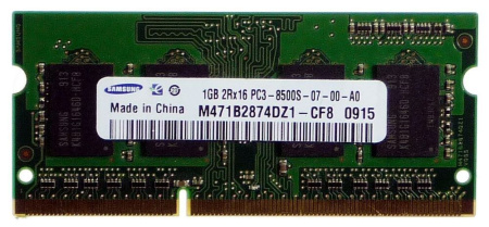 Детальная картинка Оперативная память Samsung 1GB PC3-8500S 1066MHz (Я074) (Я077) (Я083)  от магазина NBS Parts