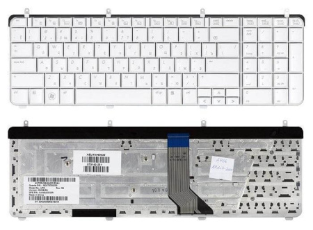 Детальная картинка Клавиатура для HP Pavilion DV7-2000 DV7-2100 DV7-2200 DV7-3000 DV7-3100 DV7t-3000 Series белая от магазина NBS Parts