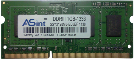 Детальная картинка Оперативная память Asint 1GB PC3 8500 1066Mhz (Я085) от магазина NBS Parts