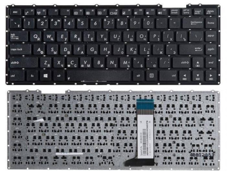 Детальная картинка Клавиатура для Asus X451CA D451 X450 F450 P/n: AEXJBU00110, 0KNB0-4133US00, SG-57640-XUA  от магазина NBS Parts