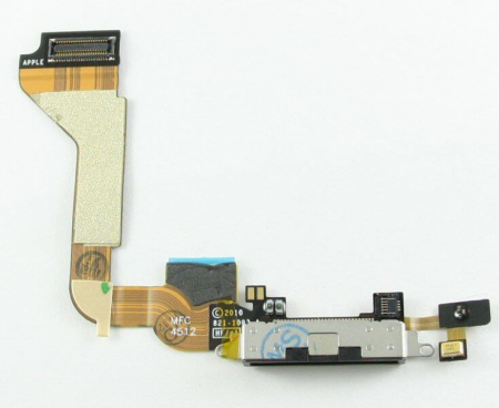 Детальная картинка Шлейф iPhone 4 на системный разъем гарнитуры (черный) от магазина NBS Parts Детальная картинка Шлейф iPhone 4 на системный разъем гарнитуры (черный) от магазина NBS Parts