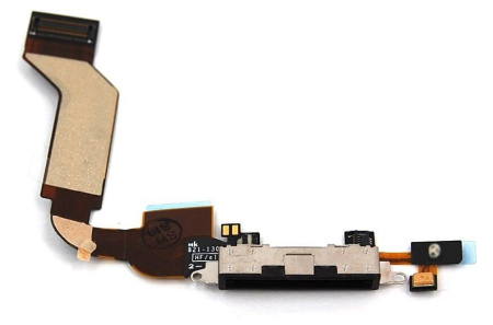 Детальная картинка Шлейф iPhone 4s на системный разъем ORIG черный от магазина NBS Parts