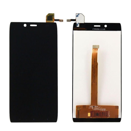 Детальная картинка Дисплей Alcatel OT-6032 в сборе с тачскрином черный от магазина NBS Parts