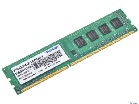 Детальная картинка Память DDR3 4GB Patriot от магазина NBS Parts
