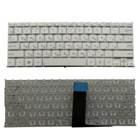 Детальная картинка Клавиатура для Asus X200 X201 S200 Белая P/N: 0KNB0-1122US00, EX2, 9Z.N8KSQ.601, AEEX2U01010 от магазина NBS Parts